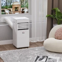 Climatiseur portable 7.000 BTU/h 780 W - ventilateur, déshumidificateur - réfrigérant naturel R290 - capacité de couv. max. de 15 m² - télécommande - débit d’air 300 m³/h - blanc(m-10)