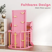 AIYAPLAY Klettergerüst Indoor, 7 in 1 klappbar Kletterdreieck mit Rutsche, Kletterbogen(m-7)