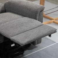 HOMCOM elektrische relaxfauteuil met opstahulp incl. afstandsbediening staalgrijs(m-9)