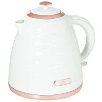 HOMCOM 3kW Rapid Boil Honeycomb Kettle - Cream(m-11)