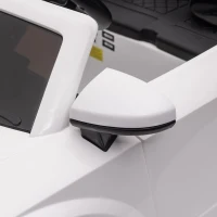 HOMCOM Kinder-Elektroauto Audi TT RS Roadster, 3 km/u, Afstandsbediening, LED, USB, Wit(m-13)
