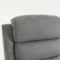 HOMCOM Massage-relaxfauteuil met warmte, verstelbare hoofdsteun en wandbesparend ontwerp, grijs(m-13)