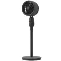 HOMCOM Pedestal Fan, Powerful Air Circulator, 36 Inch Floor Standing Fan with 3 Speed Settings, 70° Oscillating for Bedroom, Home and Office, Black(m-15)