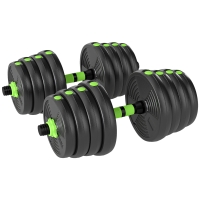 SPORTNOW Hantelset verstellbar 30 KG Kurzhantel Set Kurzhanteln Langhanteln Hanteln Set für Krafttraining