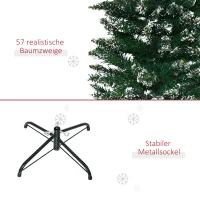 HOMCOM Kerstboom 190 cm, zeer realistisch, 570 takken, brandvertragend, stabiele basis, Groen(m-7)
