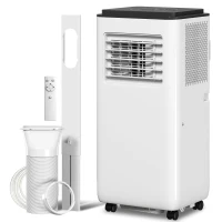 HOMCOM Climatiseur mobile 9000BTU 2,6kW 5 en 1 refroidissement, déshumidificateur, ventilateur, auto, mode nuit, 2 vitesses(m-13)