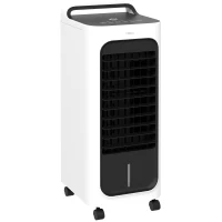 HOMCOM Three-Cool Air Conditioner, with Ice Pack and Remote - White(m-1)