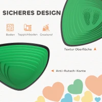 AIYAPLAY 6-delige set antislip Trittsteinen, voor binnen & buiten, stapelbaar, Kleurrijk(m-5)