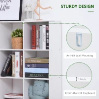 HOMCOM Nine-Cube Storage Shelf - White(m-5)