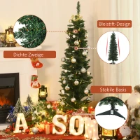 kunstkerstboom 1,5 m kerstboom dennenboom 294 takken PVC groen(m-4)