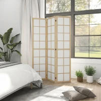 HOMCOM Opvouwbare Roomdivider, Vrijstaande Privacy Scheiding voor Woonkamer, Slaapkamer, Kantoor, 120 x 170 cm(m-7)