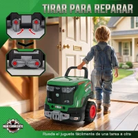 AIYAPLAY Juguete de Motor de Camión para Niños con Vapor Luces y Sonidos Juego de Reparación Mecánico 3 a 6 Años Verde(m-8)