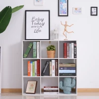 HOMCOM Nine-Cube Storage Shelf - White(m-8)