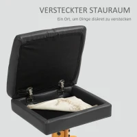 HOMCOM Relaxfauteuil met voetenbank, 360° draaibare loungestoel met kneed- en vibratiemassage, ligfunctie, massagestoel met USB- en USB-C-aansluitingen, zijvak, kunstleer zwart(m-6)