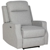 HOMCOM 150° Electric Reclining Chair, with USB port and Footrest - Grey(m-1)