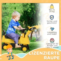 HOMCOM-graafmachine met zitplaats, glijdend voertuig met bak, zitgraafmachine, zitauto(m-4)