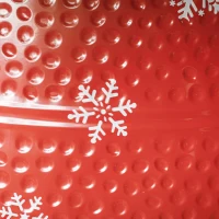 HOMCOM Falda para Árbol de Navidad de Metal Impermeable Decoración para Árbol Navideño 66x66x23 cm Rojo(m-9)