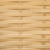 HOMCOM Paravent en bois séparateur de pièce closion de séparation pliable 3 panneaux en bambou 120 x 170 cm naturel clair(m-7)