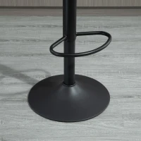 HOMCOM Set van 2 retro barkrukken, inclusief voetsteun, in hoogte verstelbaar, gaslift, bruin+zwart(m-8)
