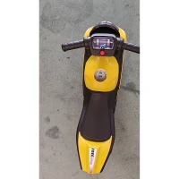 AIYAPLAY Vélo sans pédales avec musique pour enfants 18-36 mois, Jaune(m-6)