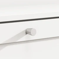 HOMCOM Schoenenkast met 2 klepvakken en verstelbare legplanken, voor maximaal 8 paar schoenen, wit(m-11)
