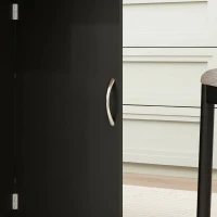 HOMCOM Masă pliabilă tip consolă pentru 4-6 persoane cu roți și rafturi, 140x75x74cm, Stejar și Negru(m-8)