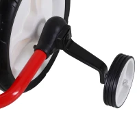 HOMCOM 11 Inch Kids Balance Bike Training Pedal Bicycle W/ Removable Stabilizers EVA Tyres Adjustable Seat Height 2 to 5 Years Gift for Boys Girls Red(m-9)