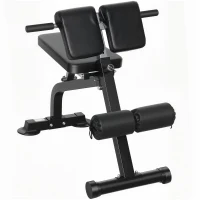 SPORTNOW Banc de Musculation Pliable avec Hauteur et Inclinaison Réglables pour Entraînement Dos Bras, 96,6x68x69-110cm, Noir(m-1)