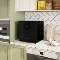 HOMCOM 46 Litre Lockable Countertop Fridge - Black(m-10)
