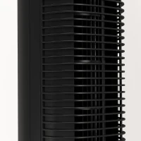 HOMCOM Ventilateur colonne silencieux 28dB, vitesse 8m/s, ventilateur tour chambre, 12 vitesses, 4 modes, minuterie 12H, noir(m-13)