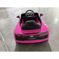 AIYAPLAY Voiture électrique 12V pour enfants avec télécommande Batterie lithium 2 moteurs Démarrage progressif Suspension arrière Rose(m-2)