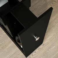 HOMCOM Meuble pour toilette salle de bain avec rangement papier toilette - 2 tiroirs organisateur en MDF - 17 x 48 x 58 cm(m-6)