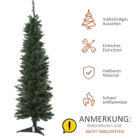 kunstkerstboom 1,5 m kerstboom dennenboom 294 takken PVC groen(m-7)