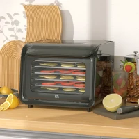 HOMCOM 35-70°C Six-Tray Food Dehydrator - Black(m-10)
