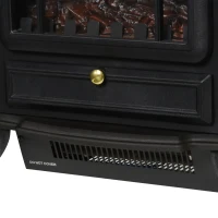 HOMCOM Elektrische kachel Elektrische haard haardkachel met 1800 W thermostaat(m-8)