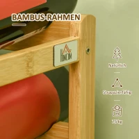 HOMCOM bamboe wijnrek voor 16 wijnflessen, 4 planken, 43 cm x 23,5 cm x 38 cm naturel(m-6)
