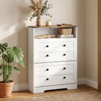 HOMCOM Shoe Cabinet with 2 Flip Drawers, Narrow Shoe Storage Cabinet, White(m-9)