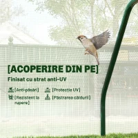 Outsunny Seră Mini pentru Grădină și Balcon din Plastic PE și Oțel, cu Închidere cu Fermoar, 99x71x60 cm(m-4)