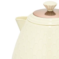 HOMCOM Electric Kettle, 1.7L, Fast Boil, 3000W Cordless Water Kettle with Removable Washable Anti-scale Filter, Beige(m-10)