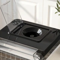 HOMCOM Ijsmaker, Compacte 20kg Ijsblokjesmachine met Zelfreinigende Functie voor Huisgebruik, Zilver(m-13)