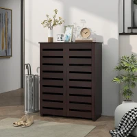 HOMCOM 15 Shoe Storage Cabinet - Wood-Effect(m-10)