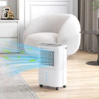 HOMCOM 12L Dehumidifier, with Touch Panel LED Screen - White(m-2)
