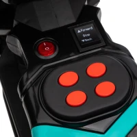 HOMCOM Moto Elettrica per Bambini 3-5 Anni in PP e Metallo con Rotelle, Clacson e Musica, 86x44x58 cm, Nera(m-9)