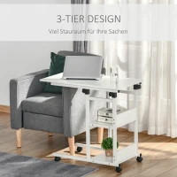 HOMCOM bijzettafel 80 cm x 40 cm x 82 cm(m-5)