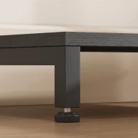 HOMCOM L-vormig bureau, omkeerbaar hoekbureau met lades en planken, 170 cm, zwart(m-8)