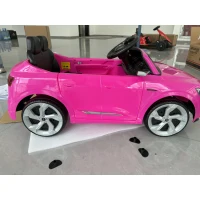 AIYAPLAY Voiture électrique enfant 12V avec télécommande, 2 moteurs, démarrage progressif, suspension 4 roues, phares LED, klaxon, musique(m-3)