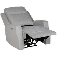 HOMCOM 150° Electric Reclining Chair, with USB port and Footrest - Grey(m-11)