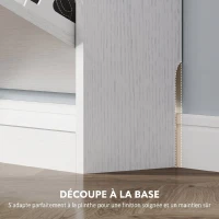 HOMCOM Meuble à chaussures 12 paires, armoire à chaussures, 3 tiroirs rabattables, pour couloir, entrée, 80x17x108cm, blanc(m-6)
