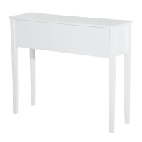 HOMCOM consoletafel bijzettafel decoratieve tafel consoletafel met lade MDF wit(m-7)
