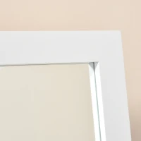 HOMCOM Staande spiegel verhoogde voet passpiegel make-up spiegel eenvoudg te onderhouden MDF(m-7)